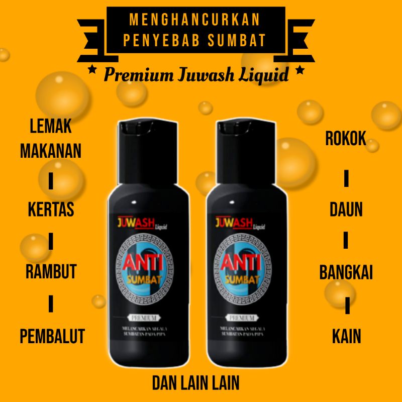 OBAT WC MAMPET PEMBERSIH SALURAN PIPA AIR PELANCAR SALURAN AIR TERSUMBAT  WASTAFEL KLOSET MAMPET