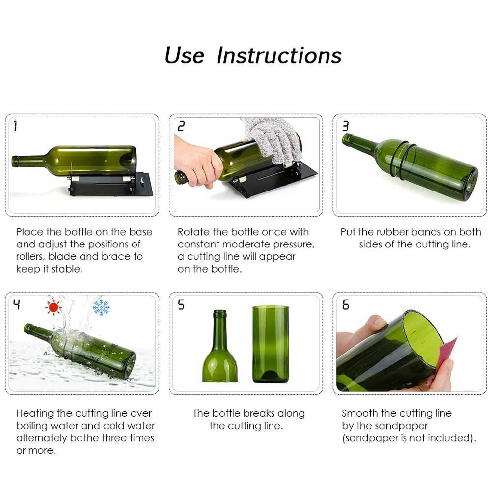 TD-AI02 KMOON Pemotong Botol Kaca Glass Bottle Cutter DIY Tool - NETI2