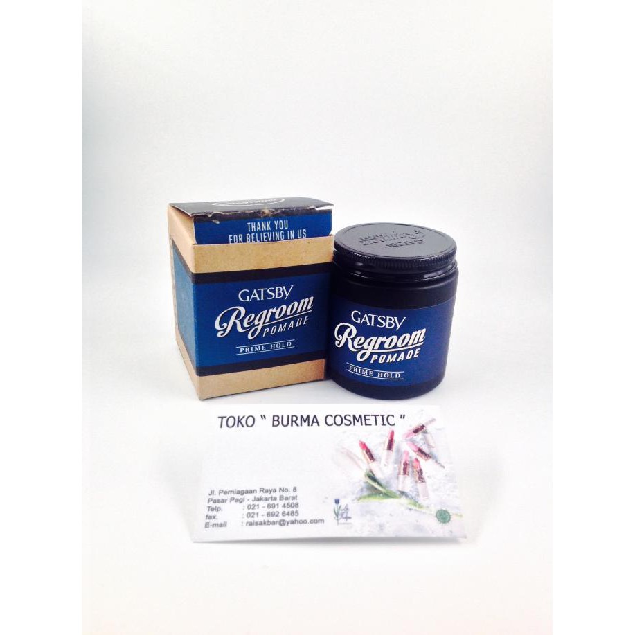 Cuci Gudang Gatsby Regroom Pomade 90 Gr Prime Hold Berkualitas