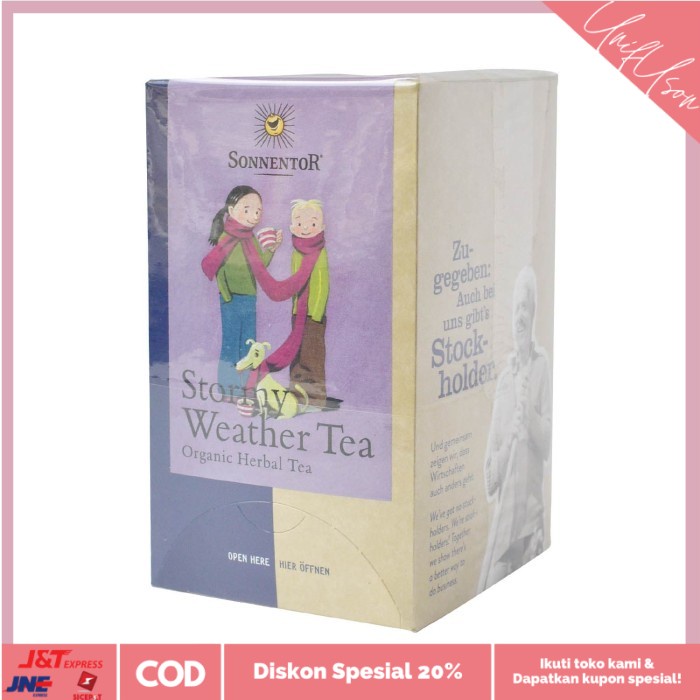 

⭐COD⭐ Sonnentor - Organic Stormy Weather Herbal Tea 27 Gr