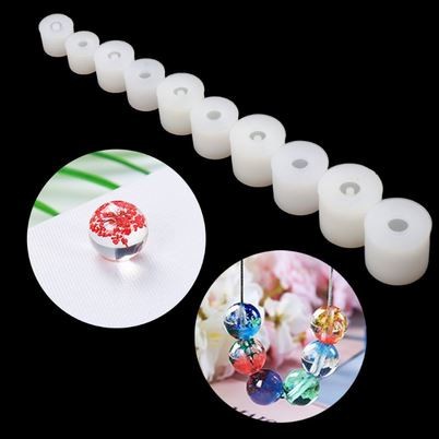 Beads Silicone Molds - Cetakan Beads Bentuk Silinder dan Kubus (4pcs)