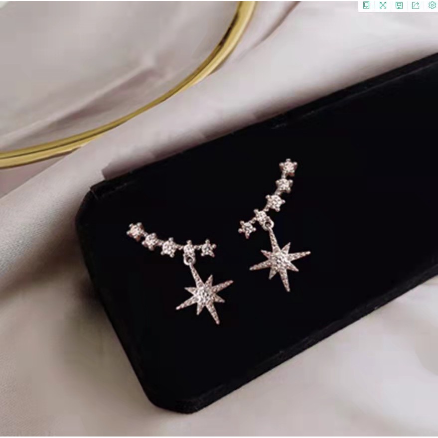 Anting Tusuk / Anting Stud Wanita Motif Bintang Earcuff Fashion Ladies Aksesoris