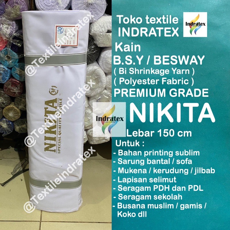 ( per setengah meter ) KAIN CRAFT BSY BESWAY HIGH TWIST POLYESTER PRINTING SUBLIME PREMIUM NIKITA BAHAN GAMIS SEJADAH TOGA SAFARI