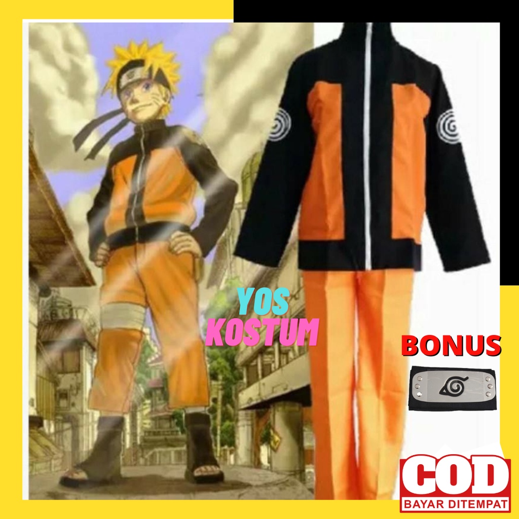 Kostum Naruto Anak Dewasa Cosplay Anime Import Baju Costume Manga Ninja Uzumaki Shippuden