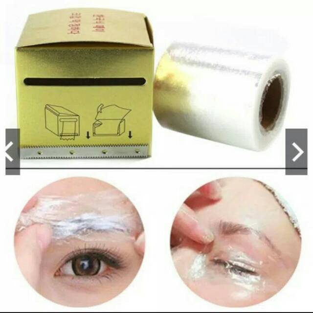 Plastik wrapping sulam alis bibir atau bb glow plastik wrap eyelash