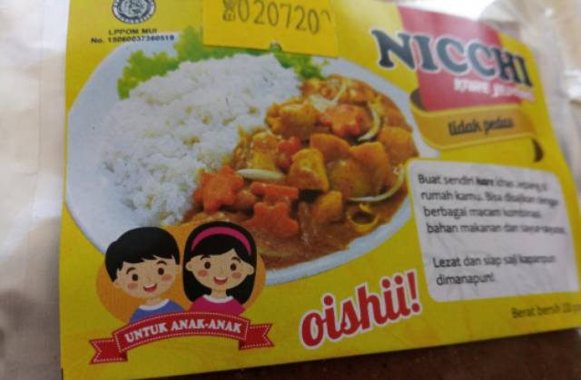 100gr Bumbu curry nicchi kare jepang ready stock termurah enak ada logo halal