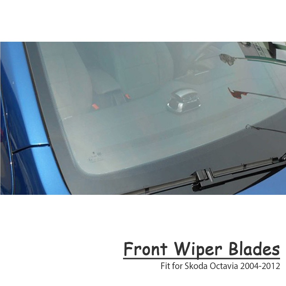 1 Set Karet Wiper Kaca Depan Mobil Untuk Skoda Octavi 2017 2016 2015 2014-2004