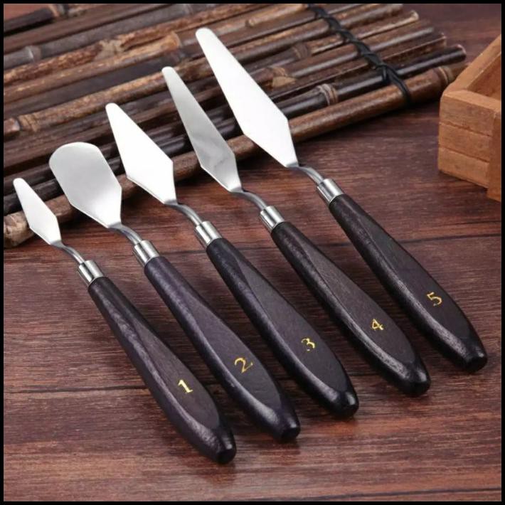

Cuci Gudang Palette Knife Painting - Pisau Lukis Stainless 5 Pcs