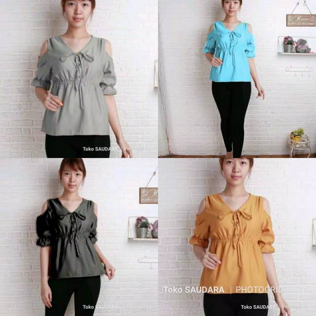 Cutout shoulder rope (blouse coutout shoulder)