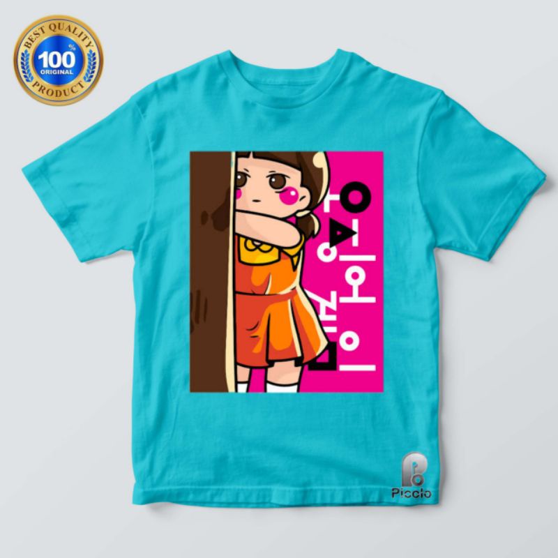 KAOS BAJU ANAK SQUID GAME BAHAN PREMIUM