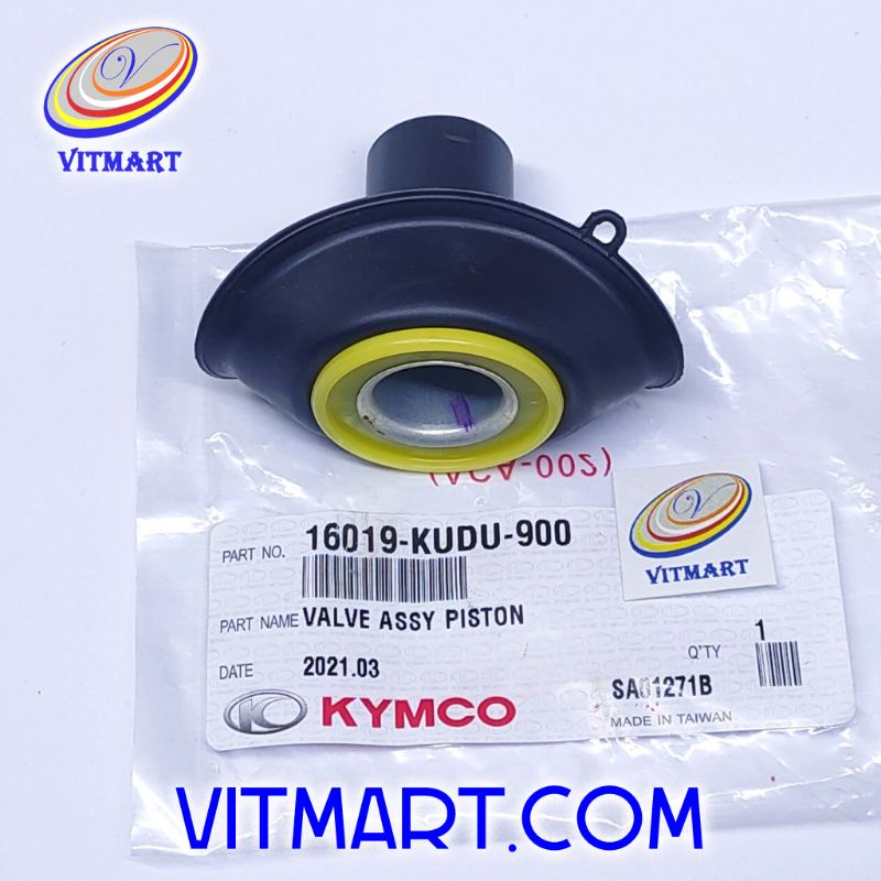 Karet Vakum Karbu Kymco Trend SR 125 Benson Like Super8 Agility 150 16019-KUDU-900 VALVE ASSY PISTON