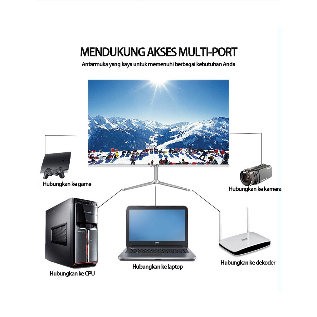 32-inci 75Hz monitor komputer LCD, desktop kantor, gaming, layar tanpa batas dengan resolusiFULL HD Gaming