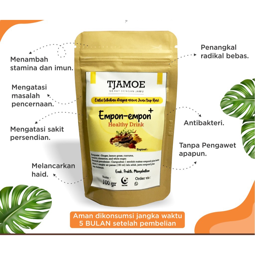 

TJAMOE SERBUK HERBAL EMPON-EMPON PLUS (ISI 100 GRAM 8X PEMAKAIAN)