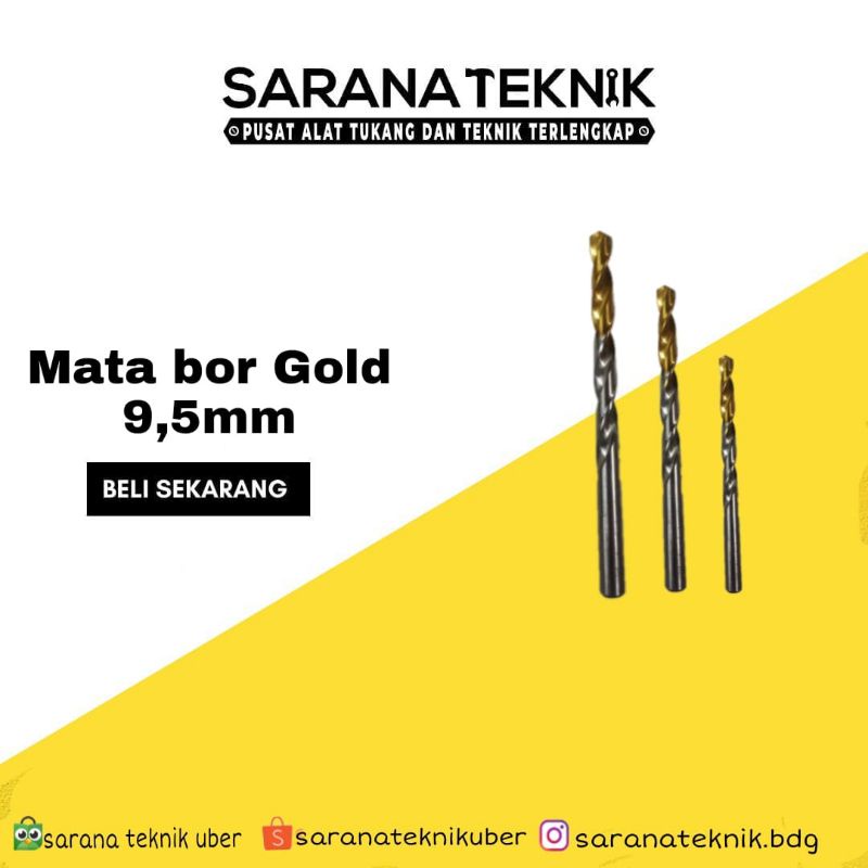 Mata Bor Gold P-Drill HSS 9.5mm / Mata bor gold 9.5mm /Mata bor gold hss