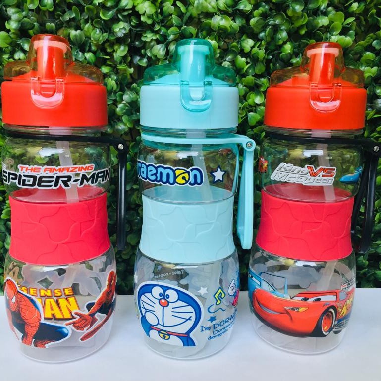 Tempat Minum / Botol Minum Tali Karakter Anak-Anak 3688 400ML