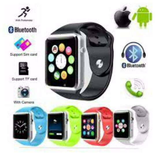 Smartwatch A1 support sim card, memory card dan kamera