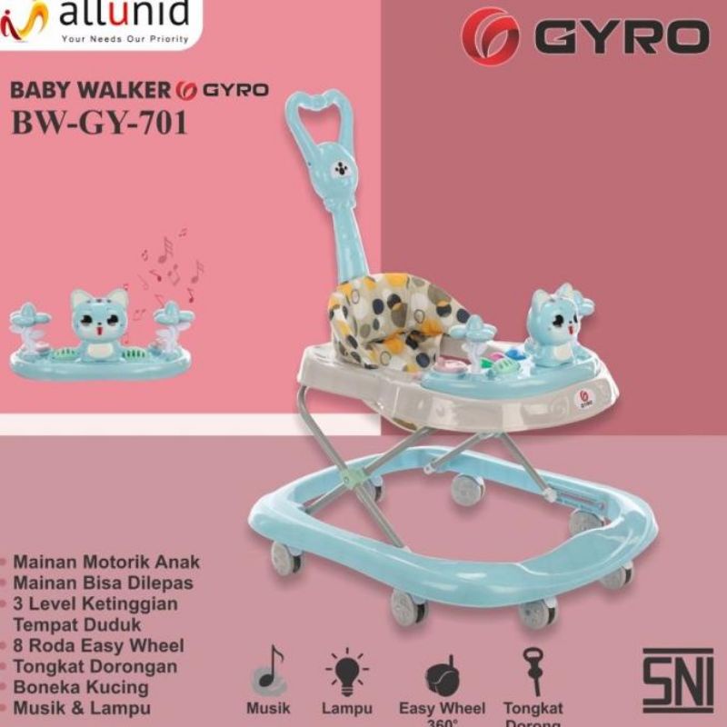 Baby Walker Space Baby Spacebaby SB 511 / SB511 / GYRO 701 / GYRO 702 / GY701 / GY702  ada dorongan BEST SELLER