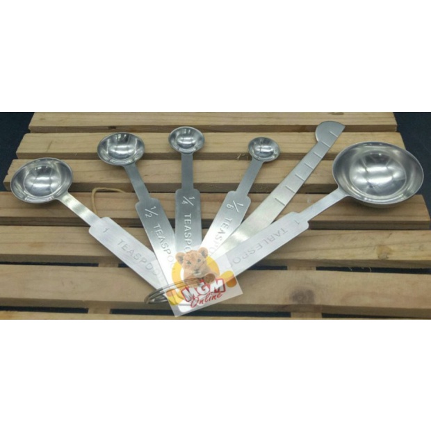 Dijual PREMIUM Sendok Takar Ukur Mini Stainless  Sendok ukur Stainless 2405 Berkualitas