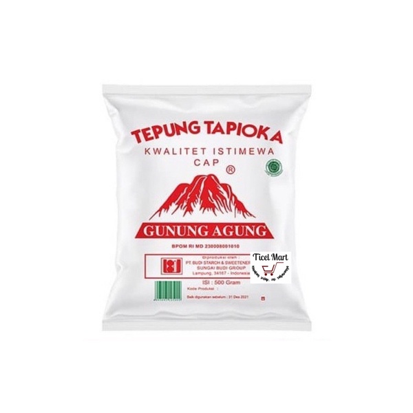 500gr| Tepung tapioka gunung agung | Tepung Kanji Aci Sampeu | Sari pati singkong