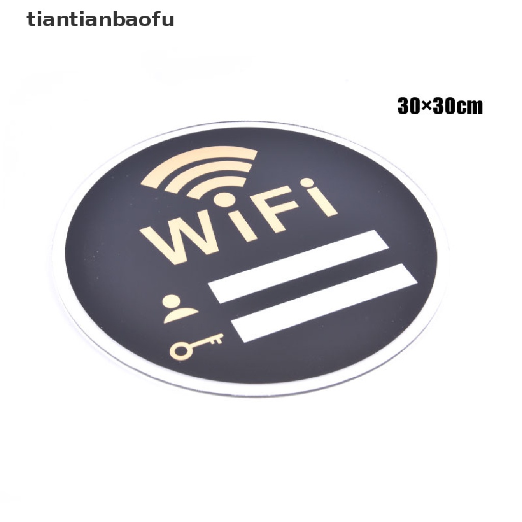 [tiantianbaofu] WIFI Sign 3D Acrylic Mirror Wall Sticker Rewritable Handwriting Account Password Boutique