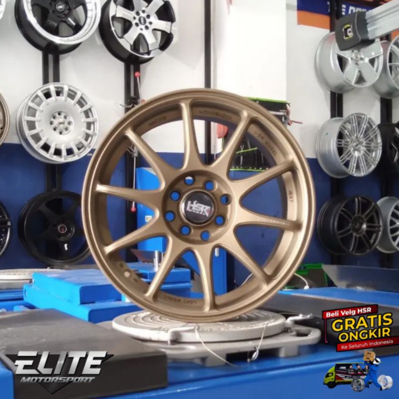 Velg Standar Mobil Jazz Yaris Avanza Vios Ring 17 Lubang 4 Velg Racing HSR INDY