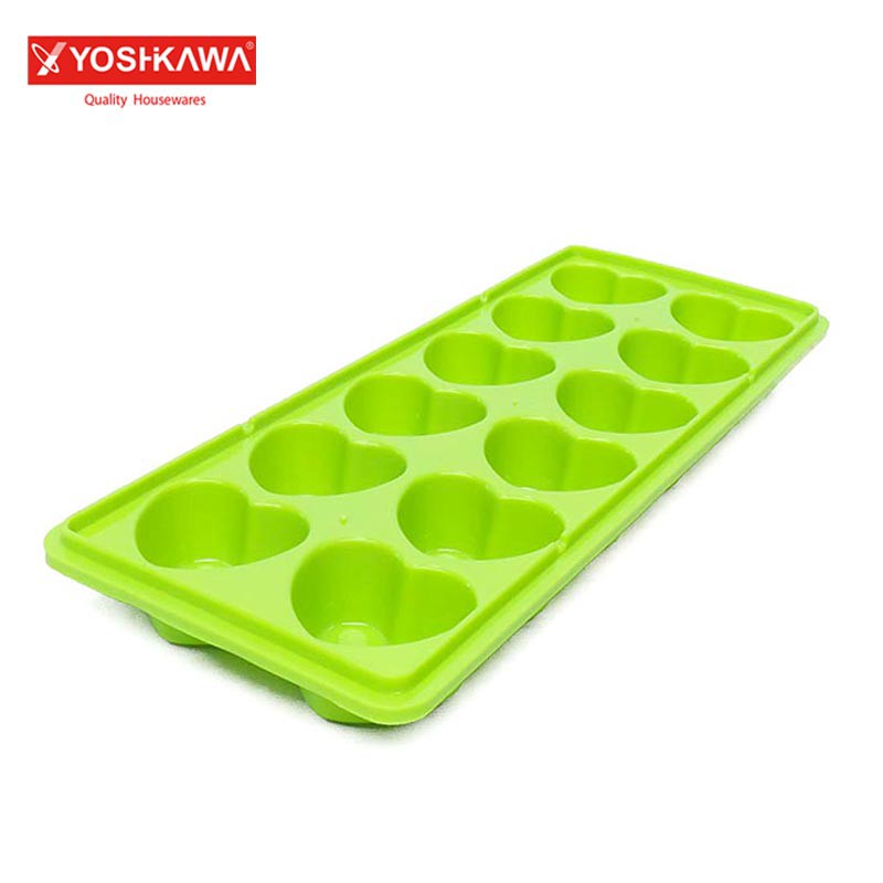 

YOSHIKAWA Cetakan Es 12 Slot Ice Cube Tray EVL-BE-3308 Hijau