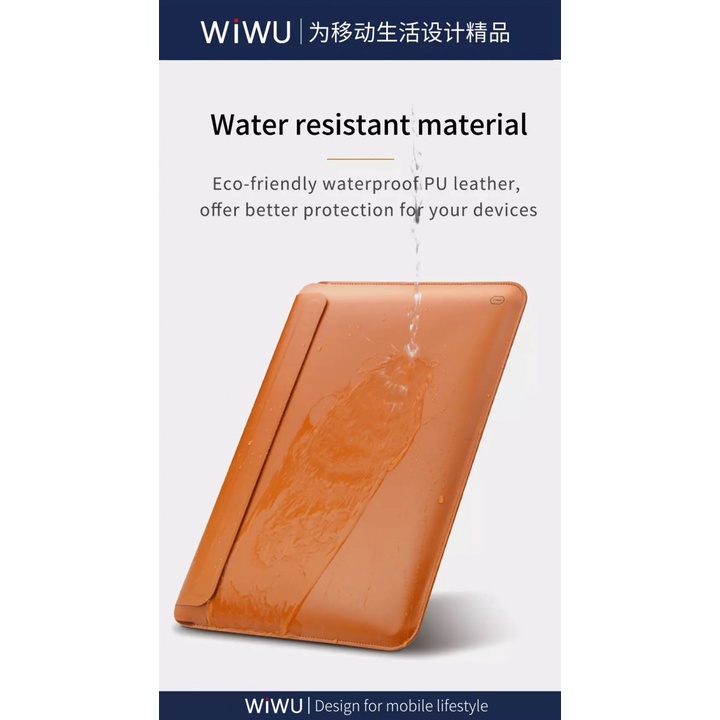 48 WIWU SKIN PRO Slim Stand Sleeve MacBook Pro 15.4 - Sarung dengan Stand