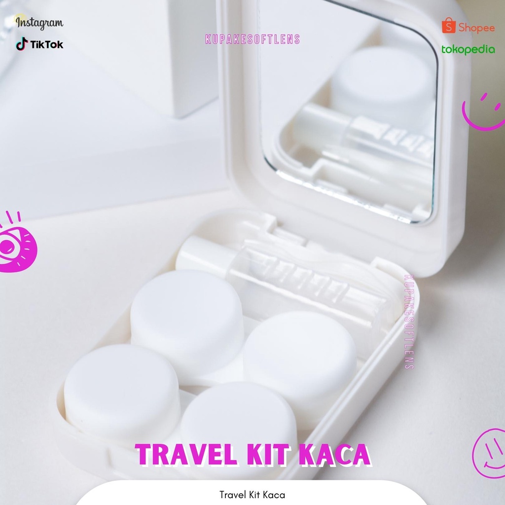 KUPAKESOFTLENS Travel Kit Kotak Kaca