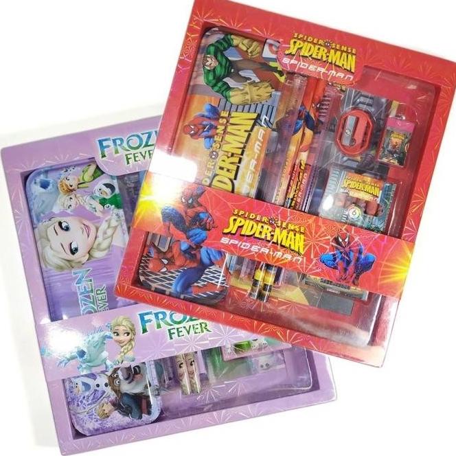 

Set Alat Tulis Karakter Anak Sekolah Kids Stationary Kotak Pensil Raut