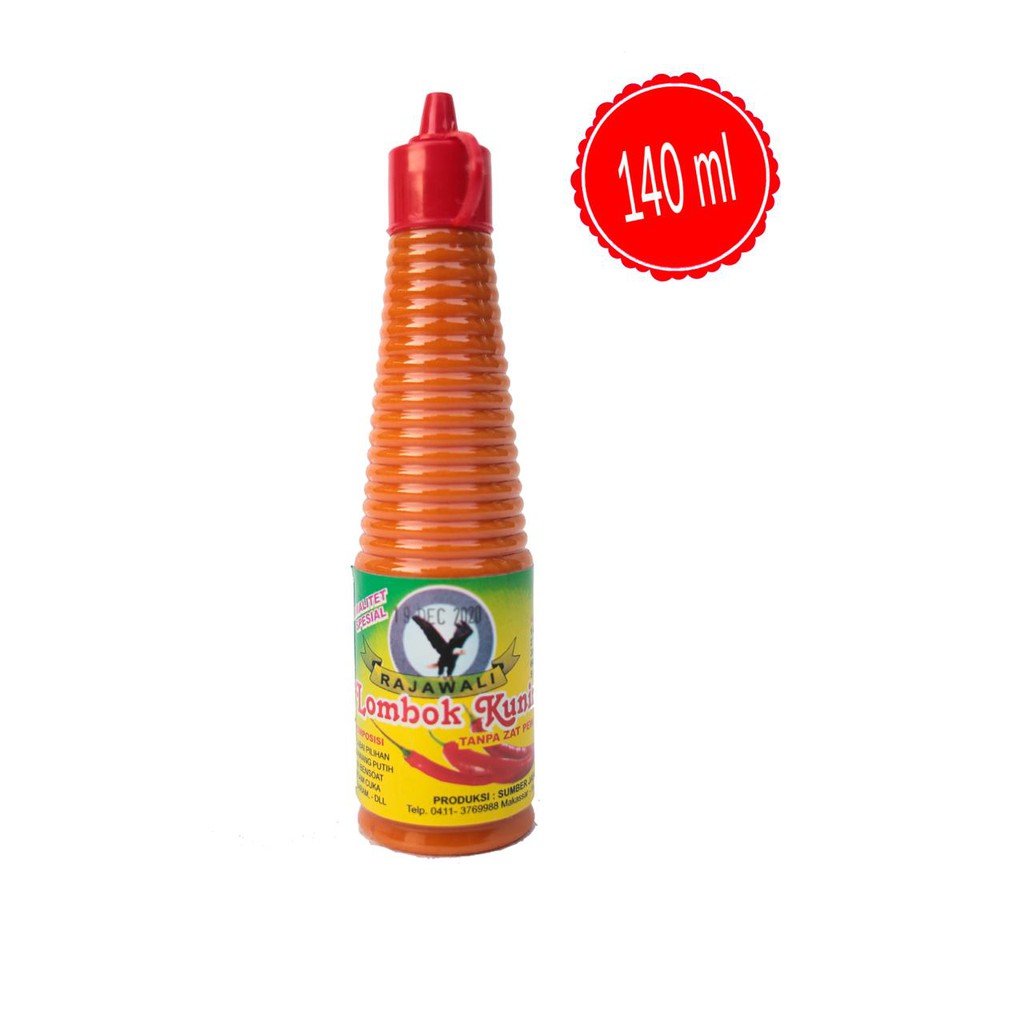 

Saos/Saus Sambal Lombok Kuning 140 mL ( Sumber Jaya ) Rajawali