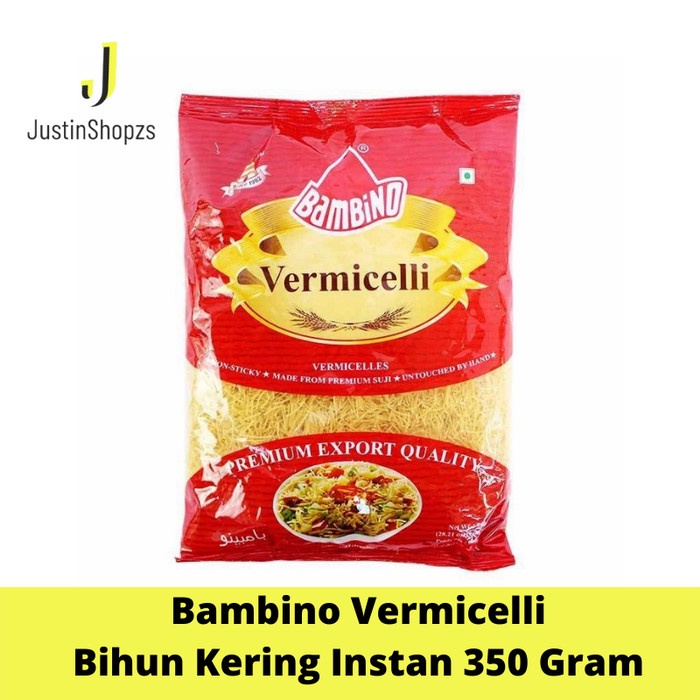 Bihun Kering Instan Bambino Vermicelli 350 Gram Bihun Impor India Bihun Kering Berkualitas