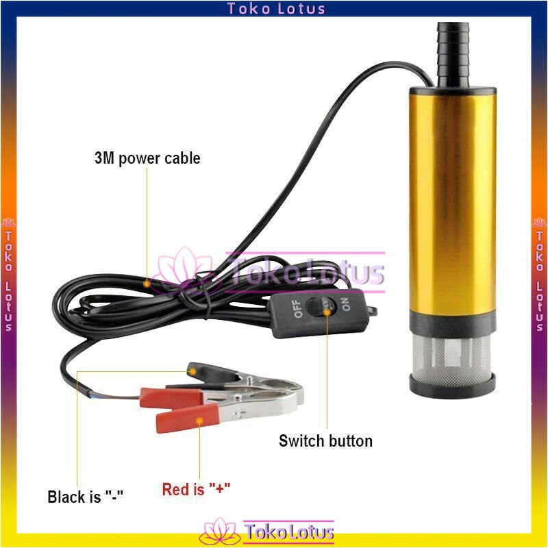 Solar Air Submersible Pompa Minyak Celup Air Mini Kecilmp Mini Oli Portable 12V / 24V Diesel Pumpberkualitas