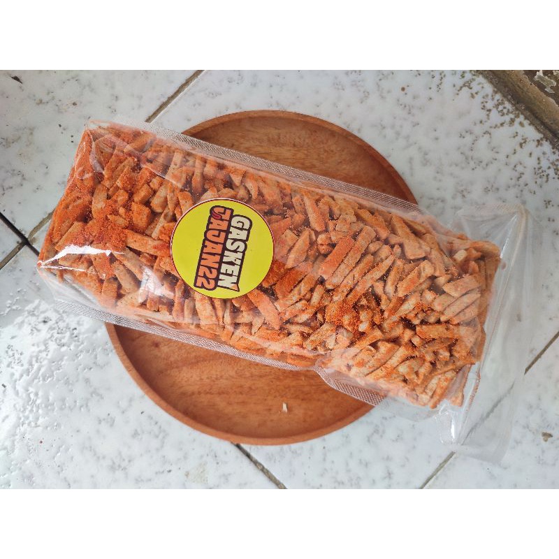 

Basreng daun jeruk pedas isi 1 kilo