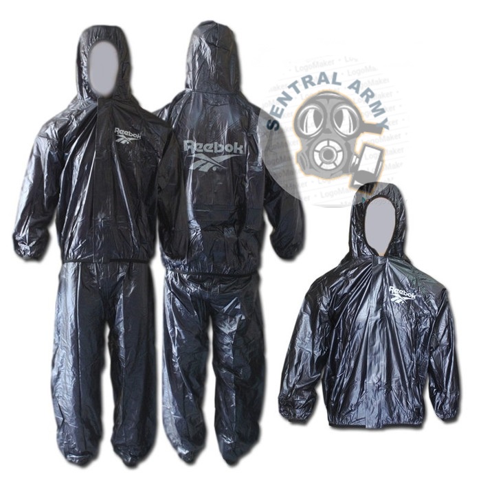 Sauna Logo Pria Wanita/ Baju Lari Olahraga/ Mantel Hujan