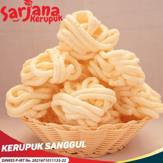 Kerupuk Sanggul Sarjana Bangka Super Ikan Tenggiri Best Seller