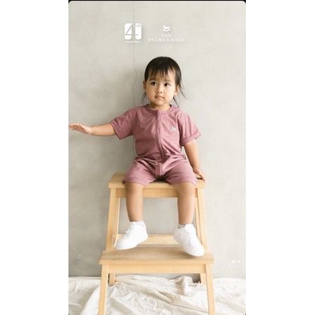 Little Palmerhaus Zippy Playsuit  Baju Pakaian Harian Bayi Bodysuit Jumpsuit Jumsuit Jamsuit Jamper Jumper Romper Zipper Lengan Pendek Buka Kaki Anak Bayi Laki Laki Perempuan Cowok Cewek New Born Baru Lahir 0 6 12 24 Bulan Palmerhouse-6
