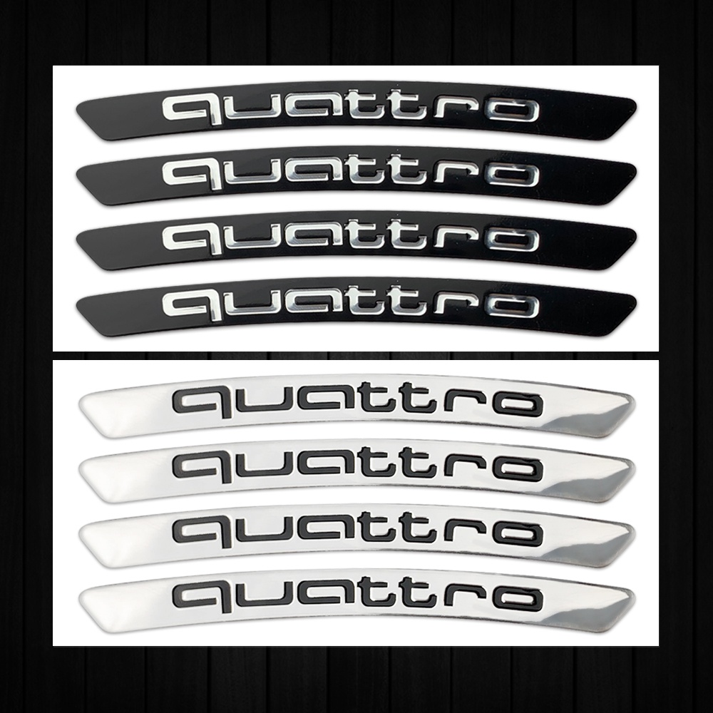 4 Pcs Sticker Dekorasi Velg Mobil Bahan Aluminum