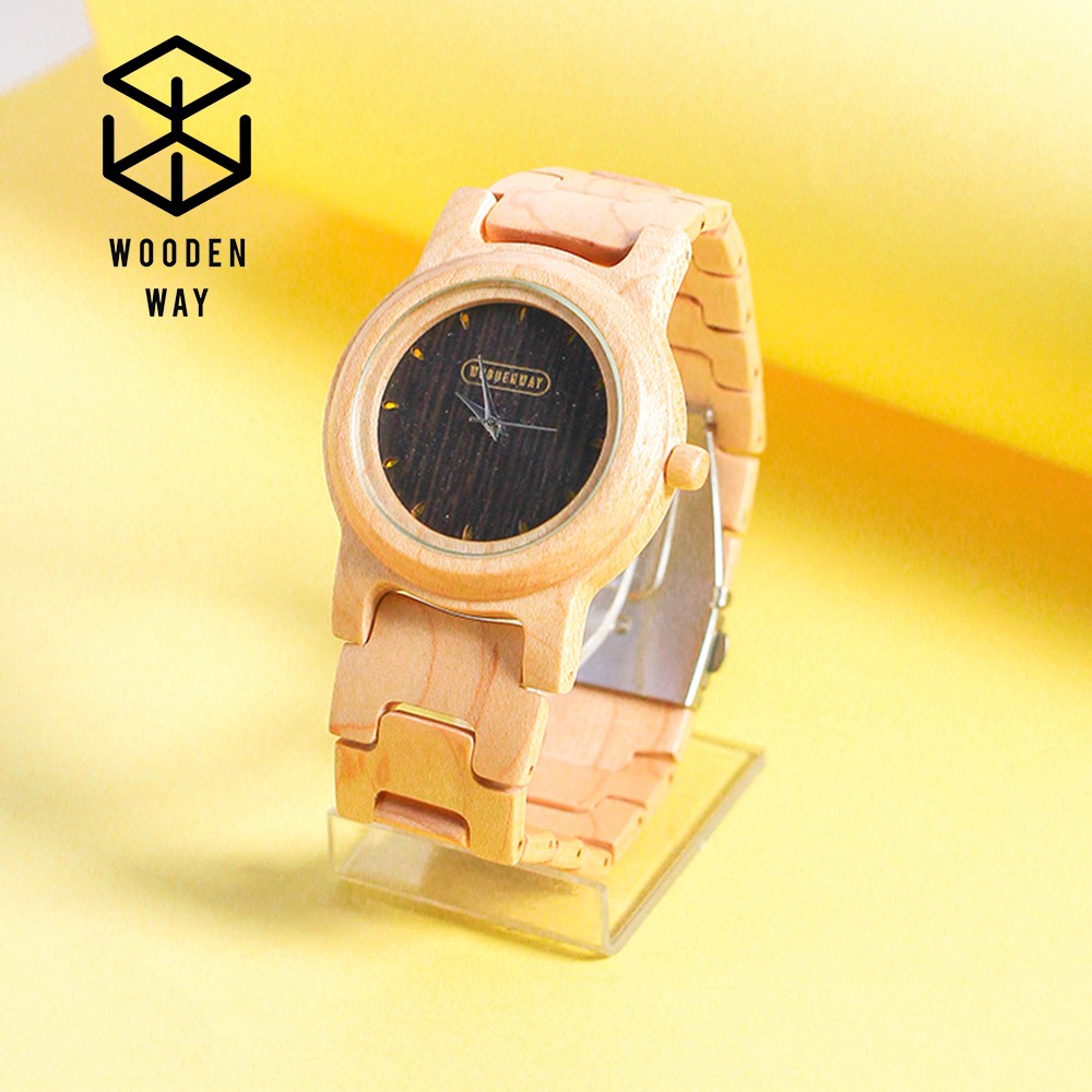 GATOTKACA JAM  TANGAN  KAYU  PRIA WOODENWAY Wayang Series 