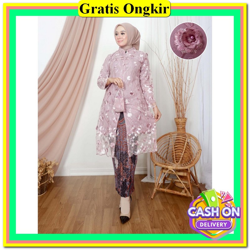 Kebayak Wanita Premium Berkwalitas Kebaya Cewek Wisuda Murah Kebaya Wanita Modern Stelan Bsju Wisuda