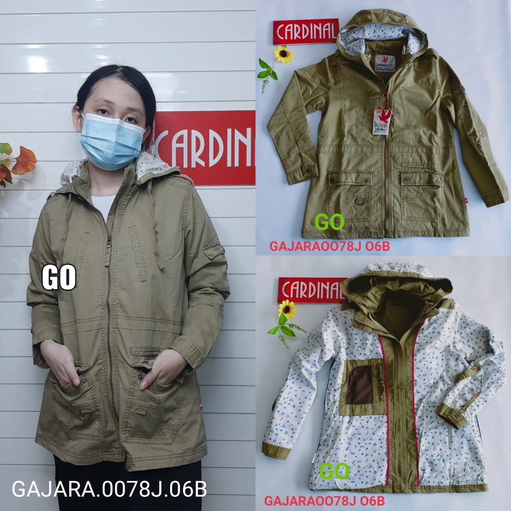 gof CARDINAL GIRL JAKET CEWEK Pakaian Wanita Outerwear Jaket Sweater Perempuan 100% Original!