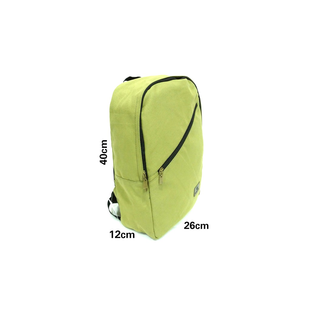 Tas Ransel Backpack Kanvas Pria Laki Cowo Cowok Unisex Travel Bag Tas Sekolah Punggung Ori - TAS-RANSEL-GA