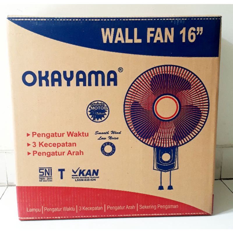 Kipas dinding 16 inc OKAYAMA Kipas tembok Wallfan 16 inc