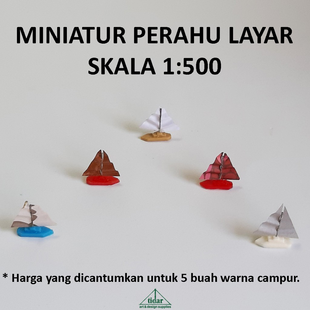 

[MR] Miniatur Maket Kapal / Perahu Layar Kertas Skala 1:500