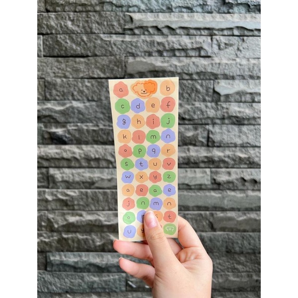 

[ the blossom ] ALPHABET stickers ( rainbow )