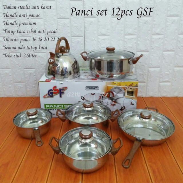 Panci Set GSF Stainless type 4212