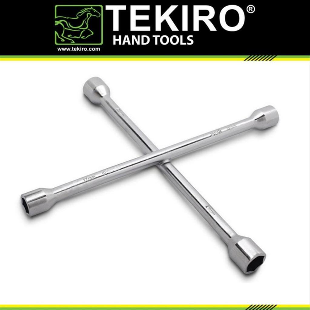 PROMO TEKIRO Kunci Roda Palang Mobil 17mm X 19mm X 21mm X 23mm 14 Inchi