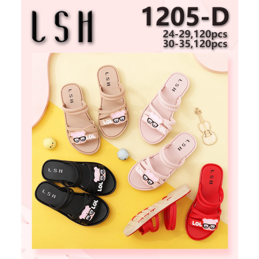 SANDAL ANAK CANTIK BANGET LOL PASTI AWET KARET JELLY ANTI AIR ORIGINAL LSH / 1205 LOL