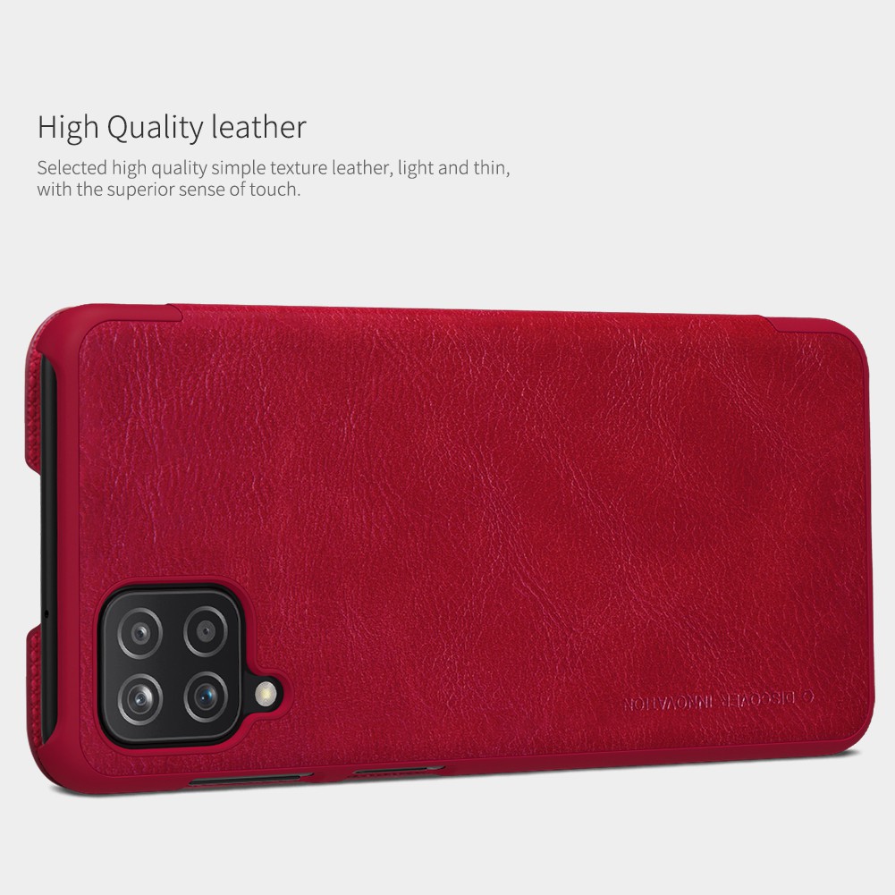 Flip Cover SAMSUNG Galaxy A12 Nillkin Qin Leather Case Ori