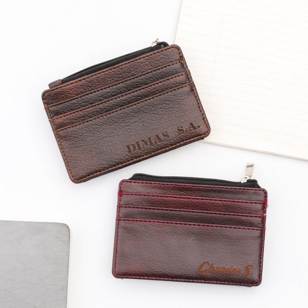 Card Holder 8slot Ekslusif | Dompet model zipper with photo slot |HARALD