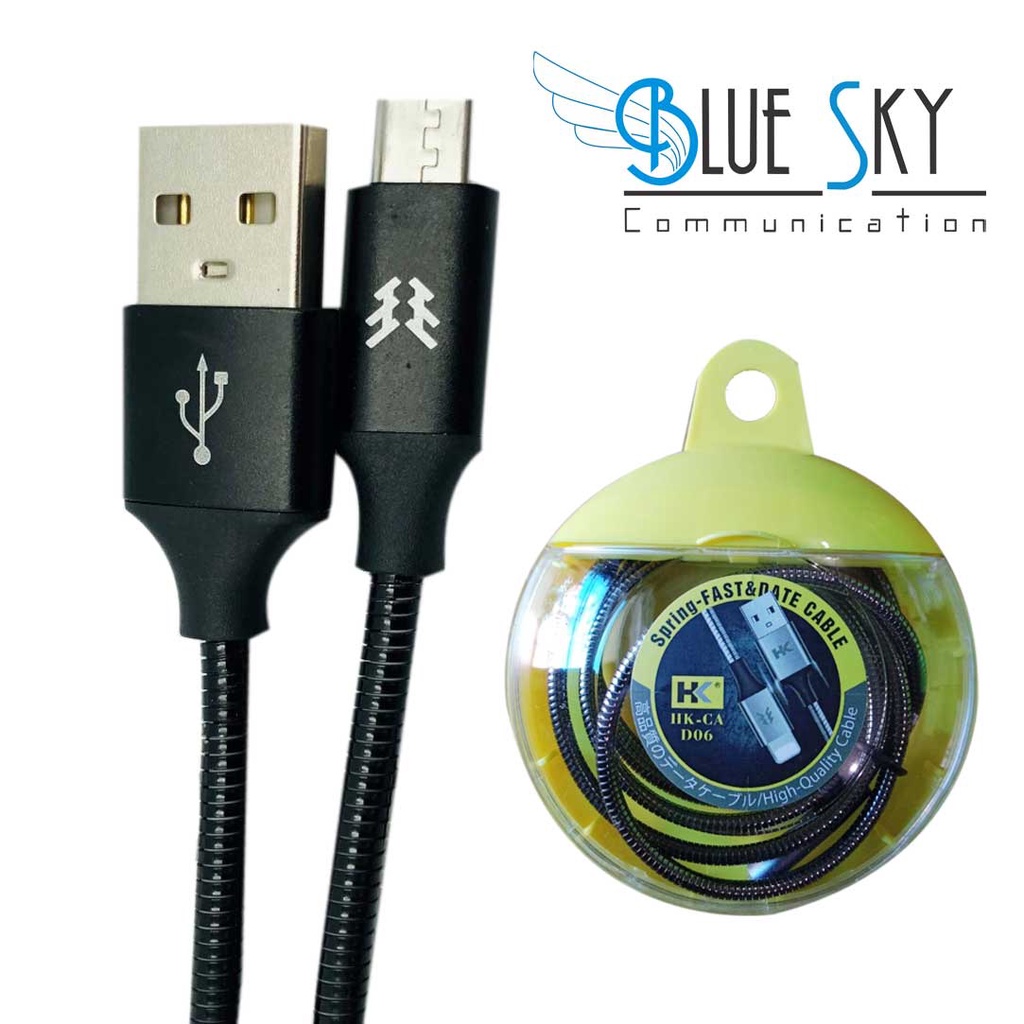 KABEL DATA KABEL CHARGER USB HK D06 MICRO V8 2.4A